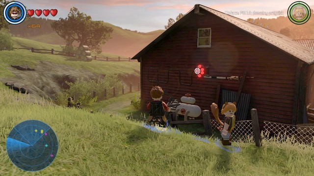 The second one can be found at the right side of the barn - Golden bricks - Bartons Farm - secrets - LEGO Marvels Avengers - Game Guide and Walkthrough