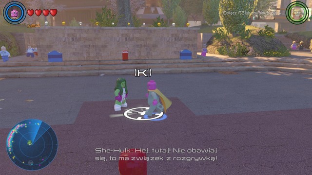 Go to the financial district and speak with She-Hulk who will have a mission for you - Side missions - North Manhattan - secrets - LEGO Marvels Avengers - Game Guide and Walkthrough