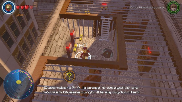 On the Soho building you will find another riddle - Golden bricks - North Manhattan - secrets - LEGO Marvels Avengers - Game Guide and Walkthrough