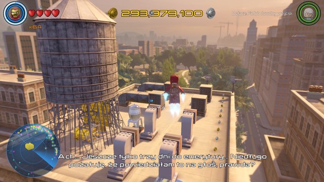 On the building near the street that separates Central Park from the northern Manhattan you will find a golden wall - Golden bricks - North Manhattan - secrets - LEGO Marvels Avengers - Game Guide and Walkthrough