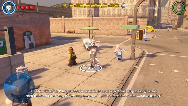 In the central part of southern Manhattan you will find Luke who will have a mission for you - Side missions - Southern Manhattan - secrets - LEGO Marvels Avengers - Game Guide and Walkthrough