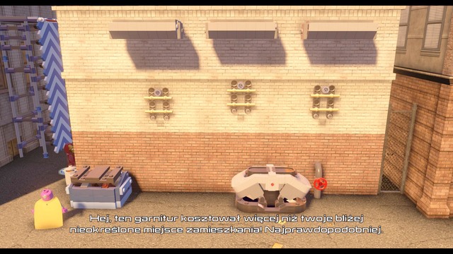 On the other side of the street near which you obtained the sixth brick you will find another riddle - Golden bricks - Southern Manhattan - secrets - LEGO Marvels Avengers - Game Guide and Walkthrough