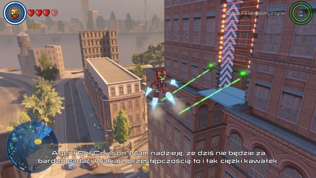 You will find a tall building in the central part of southern Manhattan - Golden bricks - Southern Manhattan - secrets - LEGO Marvels Avengers - Game Guide and Walkthrough