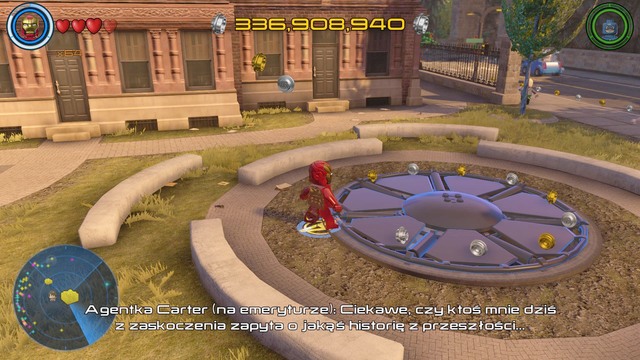 You will find another cover in the eastern part - Golden bricks - Southern Manhattan - secrets - LEGO Marvels Avengers - Game Guide and Walkthrough