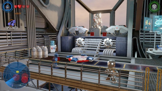 Another golden brick was placed in the container near the trophy room - Golden bricks - S.H.I.E.L.D. Helicarrier - secrets - LEGO Marvels Avengers - Game Guide and Walkthrough