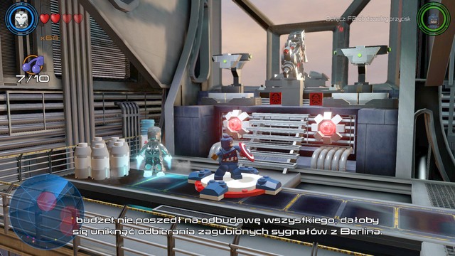 Eighth one is in containers on the left side - Side missions - S.H.I.E.L.D. Helicarrier - secrets - LEGO Marvels Avengers - Game Guide and Walkthrough