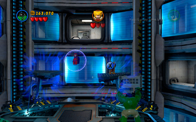 The last sequence looks nearly the same - but this time you must build not one, but two objects and throw them at Sabertooth - Rock Up at the Lock Up | Walkthrough - Walkthrough - LEGO Marvel Super Heroes Game Guide & Walkthrough