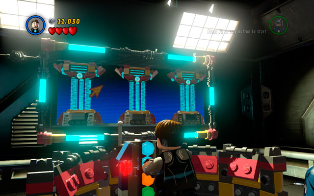 Build a computer from the debris and use it with Tony Stark (simply click on all three cores) - Rebooted, Resuited | Walkthrough - Walkthrough - LEGO Marvel Super Heroes Game Guide & Walkthrough