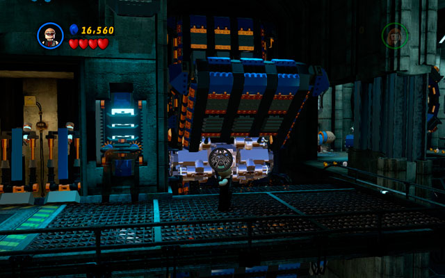 Build platform from the debris and jump on it as Black Widow - Red Head Detention | Walkthrough - Walkthrough - LEGO Marvel Super Heroes Game Guide & Walkthrough