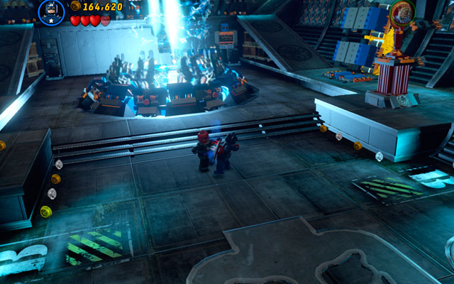 During the fight with red Skull you will control two characters: Human Torch and Captain America - Red Head Detention | Walkthrough - Walkthrough - LEGO Marvel Super Heroes Game Guide & Walkthrough