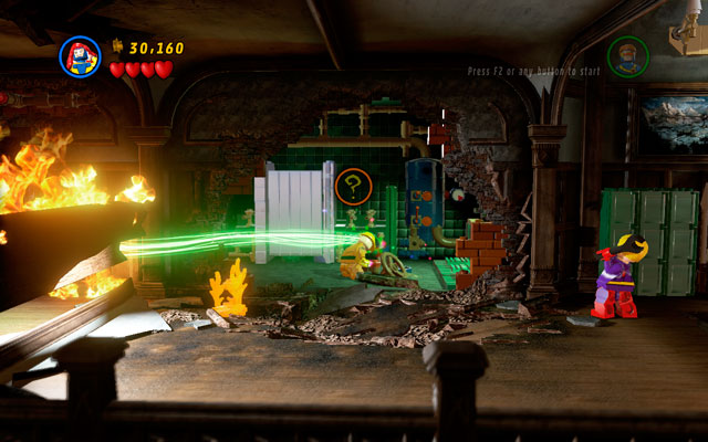 Pass through the door on the right, entering to the next location - Juggernauts and Crosses | Walkthrough - Walkthrough - LEGO Marvel Super Heroes Game Guide & Walkthrough