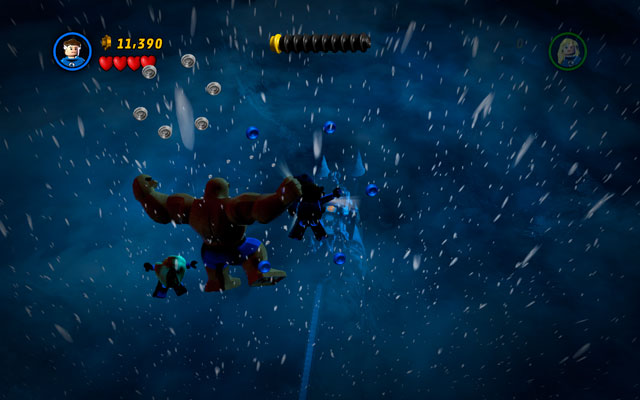 After the beginning of the mission you will fall down - it is a perfect occasion to gain some studs, and even a minikit - Doctor in the House | Walkthrough - Walkthrough - LEGO Marvel Super Heroes Game Guide & Walkthrough