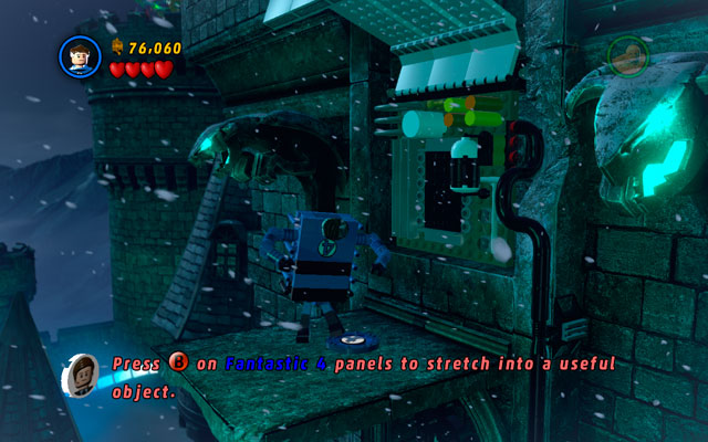 Yank an attachable point to scatter some bricks - Doctor in the House | Walkthrough - Walkthrough - LEGO Marvel Super Heroes Game Guide & Walkthrough