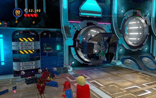 In next room defeat all opponents, then destroy all objects lying in the area - Magnetic Personality | Walkthrough - Walkthrough - LEGO Marvel Super Heroes Game Guide & Walkthrough