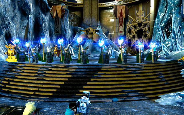 In the last round, Loki will summon some doppelgangers - switch into Wolverine and sniff for the true enemy, then hit him - Loki | Boss fights - Boss fights - LEGO Marvel Super Heroes Game Guide & Walkthrough