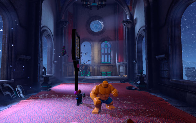 In the second round you will be flooded by the ocean of the enemies - defeat them all, dodging Green Goblins bombs in the same time - Green Goblin | Boss fights - Boss fights - LEGO Marvel Super Heroes Game Guide & Walkthrough