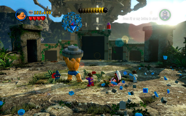 The final round looks the same as the previous ones - Rhino and Magneto | Boss fights - Boss fights - LEGO Marvel Super Heroes Game Guide & Walkthrough