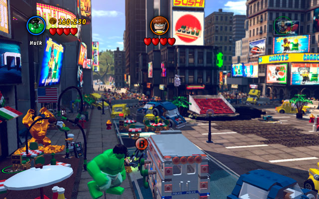 Times Square Off | Minikit Sets - LEGO Marvel Super Heroes Game Guide
