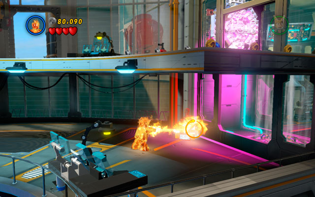 To receive this minikit, you must melt five gold pedestals with superheroes - Rebooted, Resuited | Minikit Sets - Minikit Sets - LEGO Marvel Super Heroes Game Guide & Walkthrough