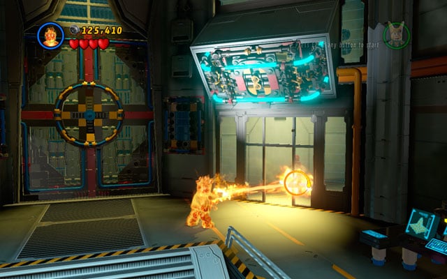 Standing vis-a-vis to the locked gate turn right - next statuette can be found in the small room - Rebooted, Resuited | Minikit Sets - Minikit Sets - LEGO Marvel Super Heroes Game Guide & Walkthrough