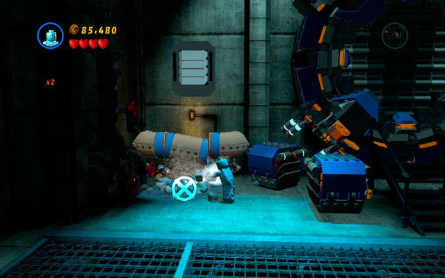 Head to the exit and look left - you will see small pool of water - Red Head Detention | Minikit Sets - Minikit Sets - LEGO Marvel Super Heroes Game Guide & Walkthrough