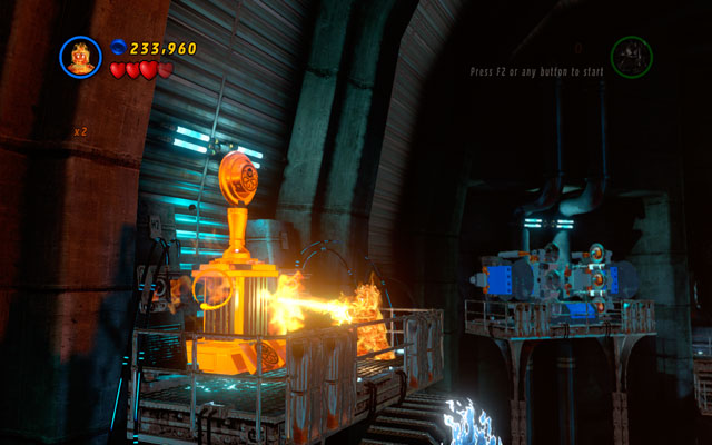 Fourth is hidden right under the ceiling, on the left side of the room (near to the machine, in which Stan Lee was imprisoned) - Red Head Detention | Minikit Sets - Minikit Sets - LEGO Marvel Super Heroes Game Guide & Walkthrough