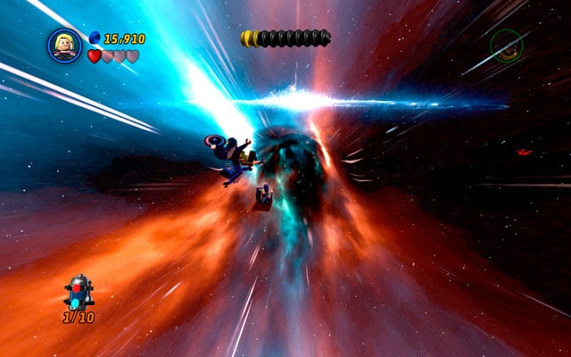 First minikit is located in the passage to Bifrost - Bifrosty Reception | Minikit Sets - Minikit Sets - LEGO Marvel Super Heroes Game Guide & Walkthrough