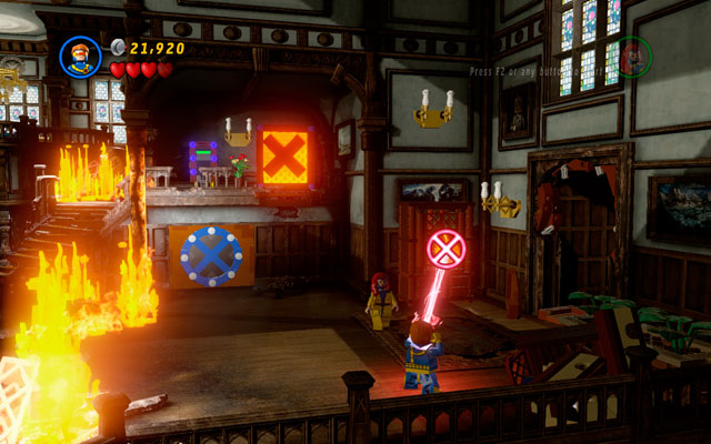 Enter the X-Mansion and rescue two groups of students as it is described in the walkthrough part of this guide - Juggernauts and Crosses | Minikit Sets - Minikit Sets - LEGO Marvel Super Heroes Game Guide & Walkthrough