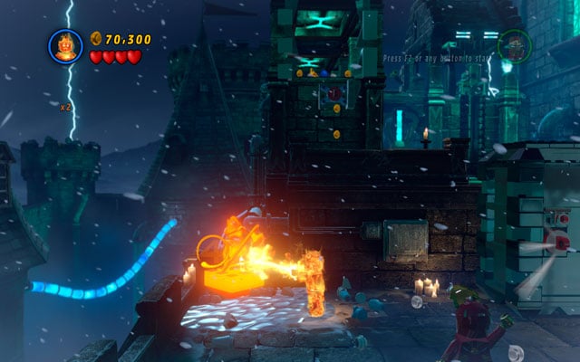 To receive this minikit, you must melt five golden monuments - Doctor in the House | Minikit Sets - Minikit Sets - LEGO Marvel Super Heroes Game Guide & Walkthrough