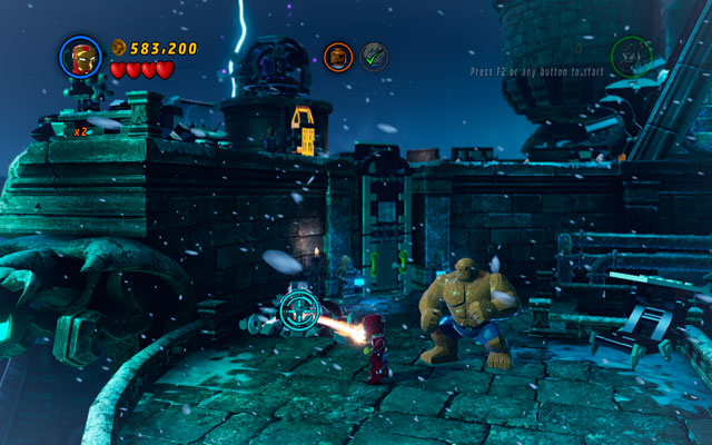 The last icicle is located right under the tower on which you have met Nick Fury - Doctor in the House | Minikit Sets - Minikit Sets - LEGO Marvel Super Heroes Game Guide & Walkthrough