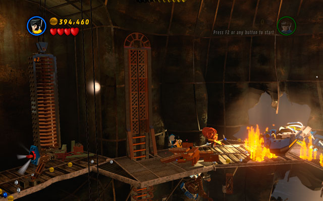 Fourth one is hidden behind the crates, on the left side from the burning jet - Taking Liberties | Minikit Sets - Minikit Sets - LEGO Marvel Super Heroes Game Guide & Walkthrough