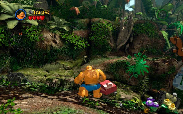 To obtain this minikit, you must destroy four red trunks - Rapturous Rise | Minikit Sets - Minikit Sets - LEGO Marvel Super Heroes Game Guide & Walkthrough