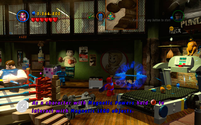 Turn right in the back of the room - Deadpool Bonus Missions | Stan Lee in Peril - Stan Lee in Peril - LEGO Marvel Super Heroes Game Guide & Walkthrough