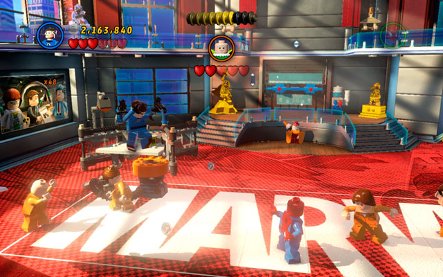Turn left and construct a small pump from the debris - Nuff Said | Maps - Maps - LEGO Marvel Super Heroes Game Guide & Walkthrough