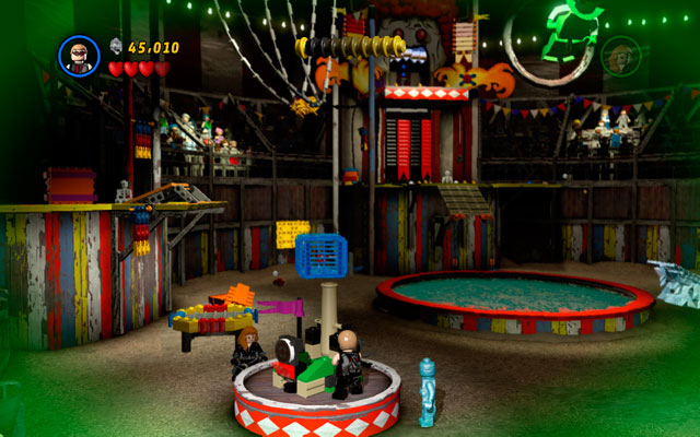 After you destroy Nightmares car, new bricks will appear - Stunt Show Surprise | Maps - Maps - LEGO Marvel Super Heroes Game Guide & Walkthrough