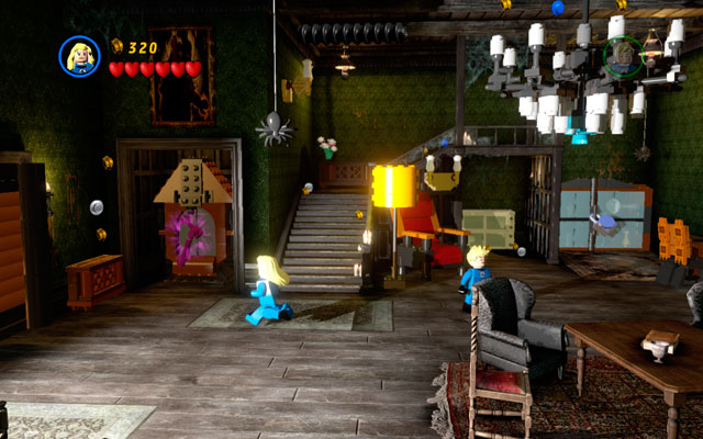 Choose Invisible Woman and go to the big clock placed on the left side of the room - Stranger Danger | Maps - Maps - LEGO Marvel Super Heroes Game Guide & Walkthrough