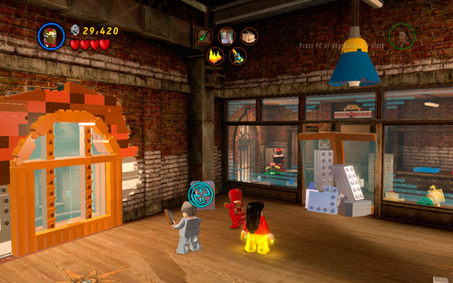 Walk to the opposite side of the room and destroy a silver cardboard box placed in the corner - Tabloid Tidy Up | Deadpool Bonus Missions: Collectables - Deadpool Bonus Missions: Collectables - LEGO Marvel Super Heroes Game Guide & Walkthrough