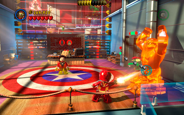 At the beginning of the mission choose the character with fire beam (e - Nuff Said | Deadpool Bonus Missions: Collectables - Deadpool Bonus Missions: Collectables - LEGO Marvel Super Heroes Game Guide & Walkthrough