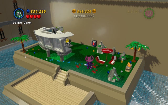 When million studs are already collected, the mission will automatically end - The Brick Apple? | Bonus Mission - Bonus Mission - LEGO Marvel Super Heroes Game Guide & Walkthrough