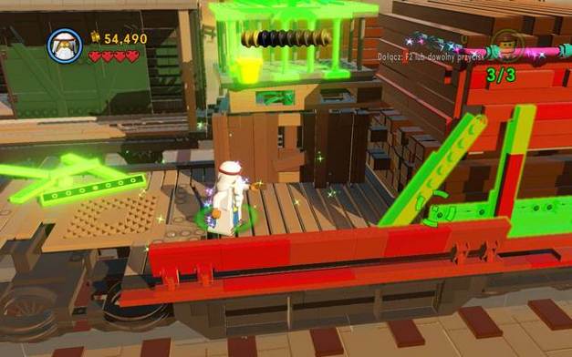 Stop the train - build the brake in the architect mode - Old West - The story mode - The LEGO Movie Videogame - Game Guide and Walkthrough