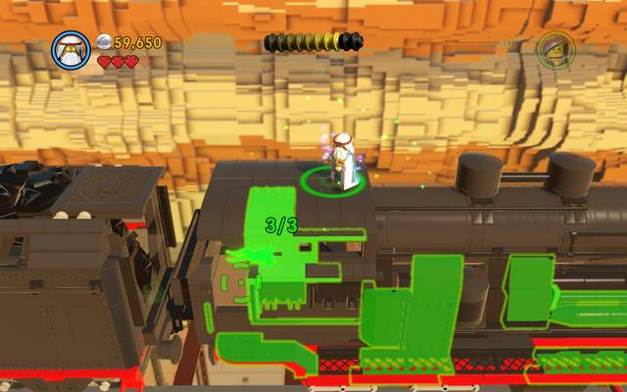Build the last element off the railway engine's parts - Old West - The story mode - The LEGO Movie Videogame - Game Guide and Walkthrough