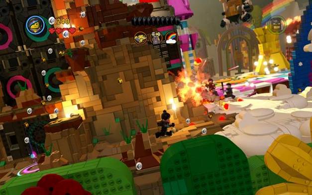 Climb higher from the marked spot - Escape from Cloud Cuckoo Land - The story mode - The LEGO Movie Videogame - Game Guide and Walkthrough