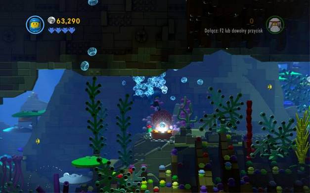 The blue hearts are in the shellfishes - The Depths - The story mode - The LEGO Movie Videogame - Game Guide and Walkthrough