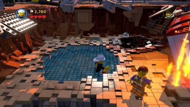 Fill the fire extinguishers - Return from Reality - The story mode - The LEGO Movie Videogame - Game Guide and Walkthrough