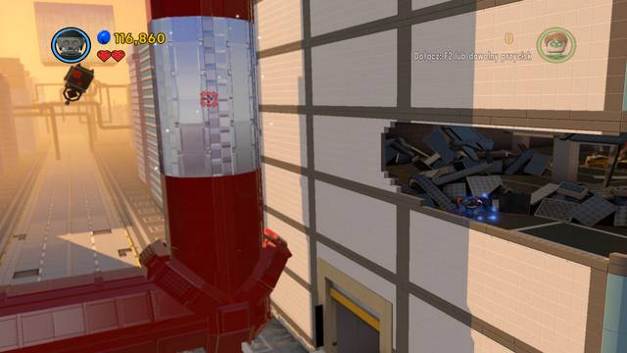 Use bazooka to destroy the silver blocks - Return from Reality - The story mode - The LEGO Movie Videogame - Game Guide and Walkthrough