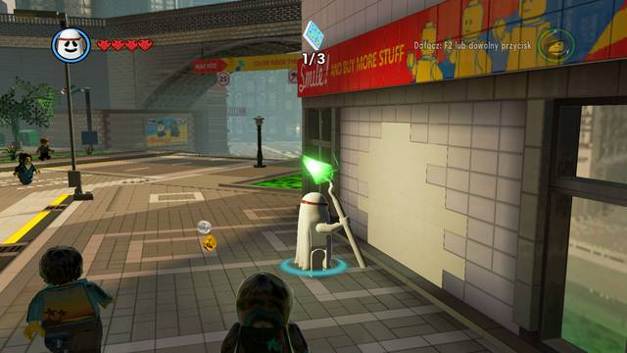 A way on the roof - Bricksburg - Side Missions - Red Bricks - The LEGO Movie Videogame - Game Guide and Walkthrough