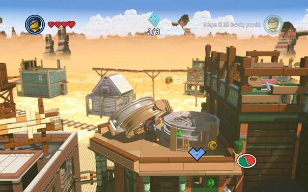 The first instruction page - Old West - Side Missions - Red Bricks - The LEGO Movie Videogame - Game Guide and Walkthrough