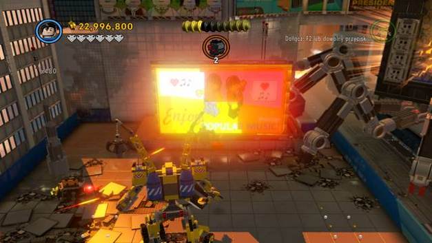 Pants behind the billboard - The Final Showdown - Golden manuals and pants - The LEGO Movie Videogame - Game Guide and Walkthrough