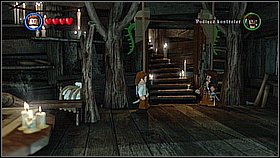 You can create your own character in the left part of the Port, behind the usual place where Blackbeard wanders - Characters - LEGO Pirates of the Caribbean: The Video Game - Game Guide and Walkthrough