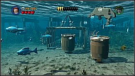 Put the barrel on the mechanism in front of the gate in the courtyard - Port Royale - walkthrough - The Curse of the Black Pearl - LEGO Pirates of the Caribbean: The Video Game - Game Guide and Walkthrough